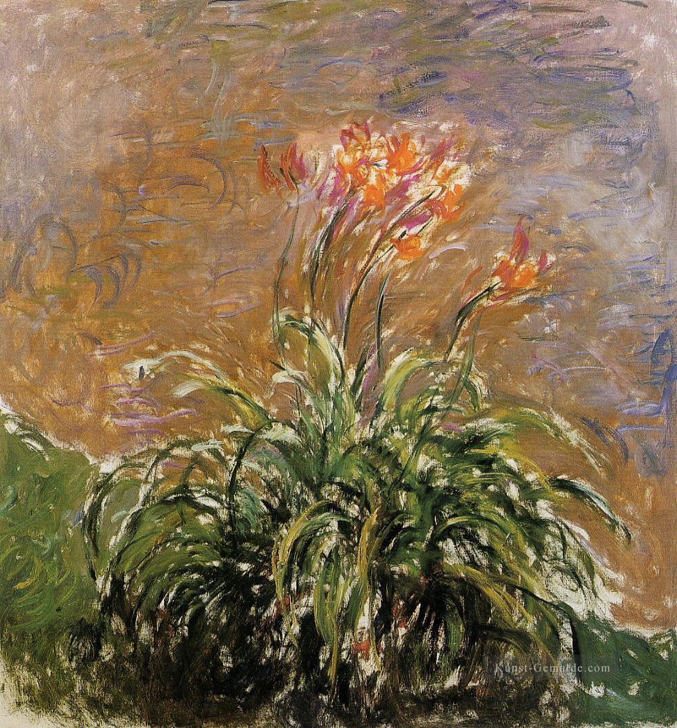 Hamerocallis Claude Monet impressionistische Blumen Ölgemälde